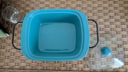 Fiesta teal chafing dish