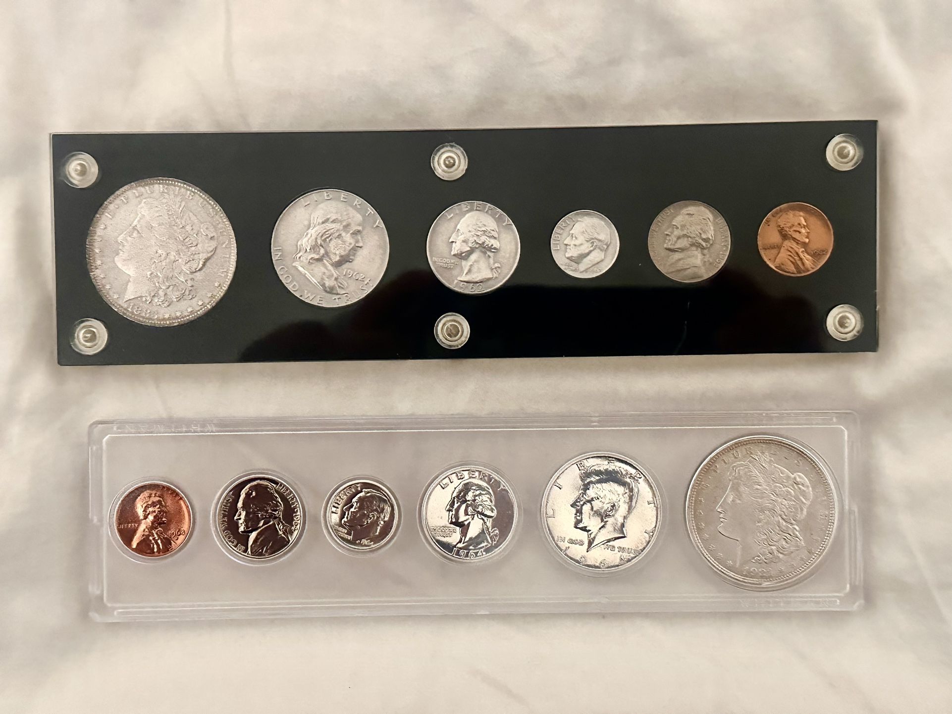 US Mint Set & Silver Morgan Dollar