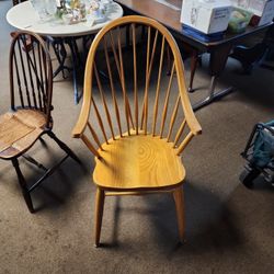 Brace Back Windsor Style Captains Dinning Chair 