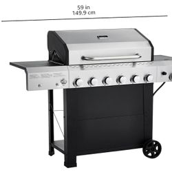6-Burner Gas Grill w/ Side Burner 