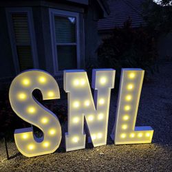 Light Up Letters S N L