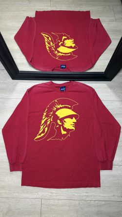Y2K 2000s USC Trojans Logo Long Sleeve Shirt
