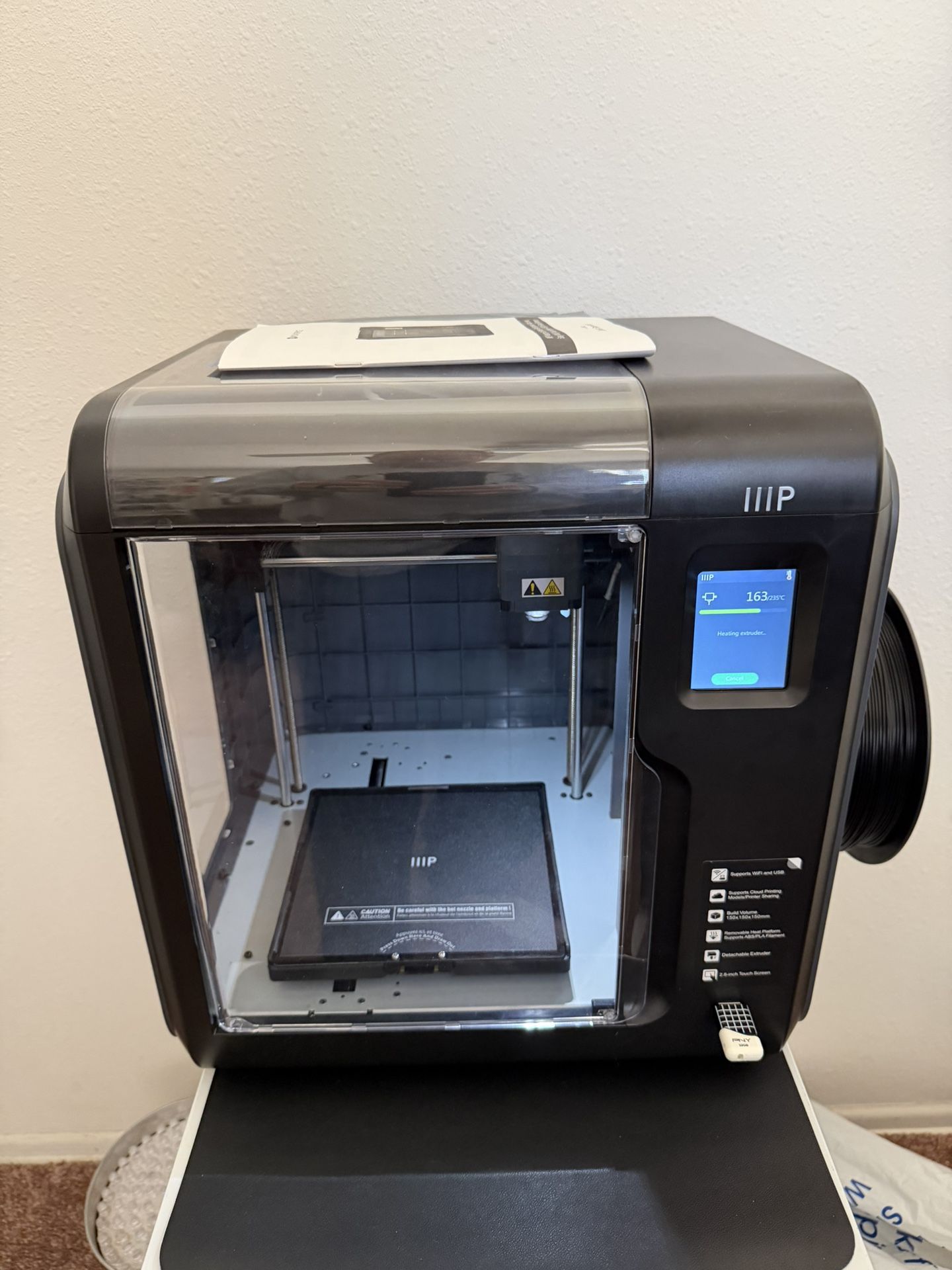 Beautiful Monoprice/Flashforge 3-D Printer In MINT condition 