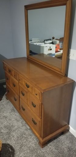 Dresser and mirror