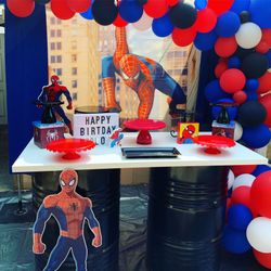 Spider man birthday decoration