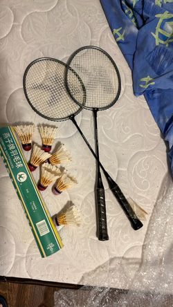 Badminton Rackets with Shuttlecocks