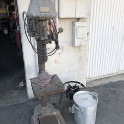 Vintage Drill Press Works Needs New Belt @ Power Cord 120v