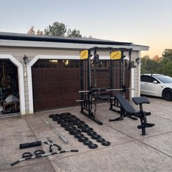 Complete Home Gym Weight Rack Set 