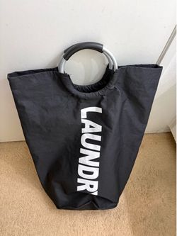Used Large Laundry Hamper Bag with Aluminum Handles