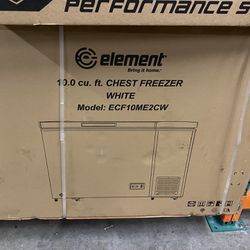 Element 10 Cu Ft Chest Freezer.  New, in the box.  Never opened