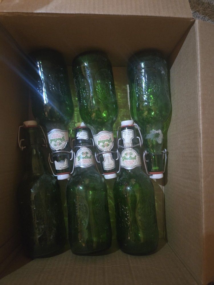 Vintage Grolsch Premium Pilsner Empty Beer Bottles