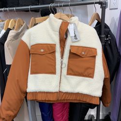 Brand New Woman Sherpa Jacket