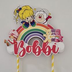 Rainbow Brite Cake Topper 