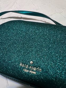 Kate Spade Glittery Green Emerald Crossbody Purse