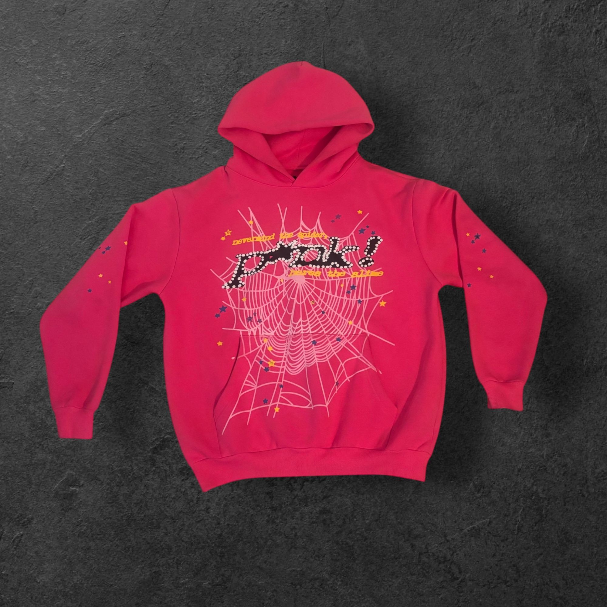 Pink Spider Hoodie Size Medium