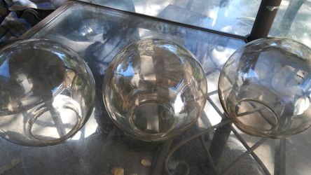 Amber glass for lamp