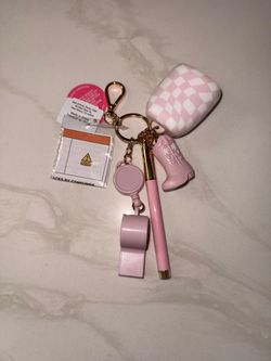 Bath & Body Works Pink Keychain Charm Set