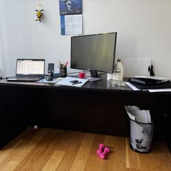 Extra Long Solid Wood Work Desk- Pick Up ASAP