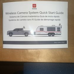 Toyota Wireless Camera System 