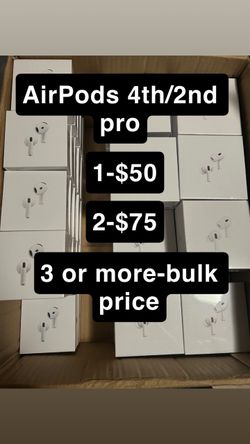 AirPods 4th Gen & AirPods Pro 2nd Gen - Sealed, Bulk available