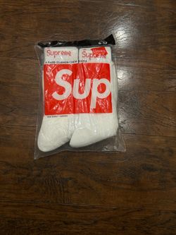 White supreme socks