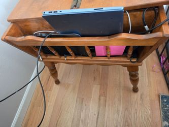 ETHAN ALLEN Early American Maple & Birch Lift Top Storage Dough Box End Table