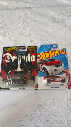 Hot wheels Kool Kombi and Honda Odyssey. Red edition