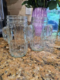 Cactus drink glasses