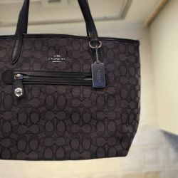 COACH Signature Black Tote Bag