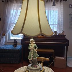 28 INCHES TALL  VERY BEAUTIFUL LOOKING VINTAGE VICTORIAN LAMP  ALL ORIGINAL 