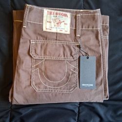 True Religion Cargo Short Bracken/Brown Size 34W