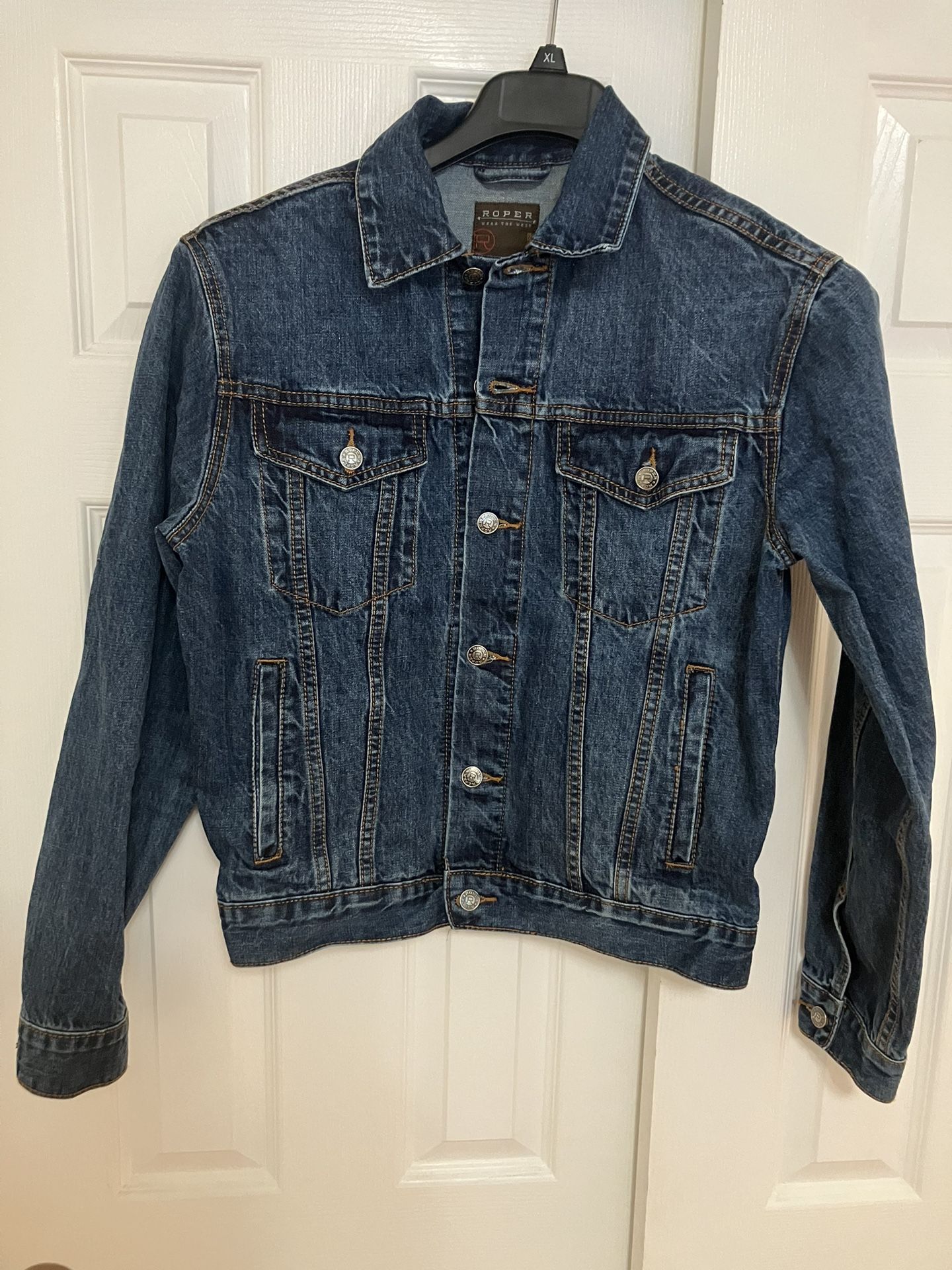 Roper Trucker Denim Jacket Size Small