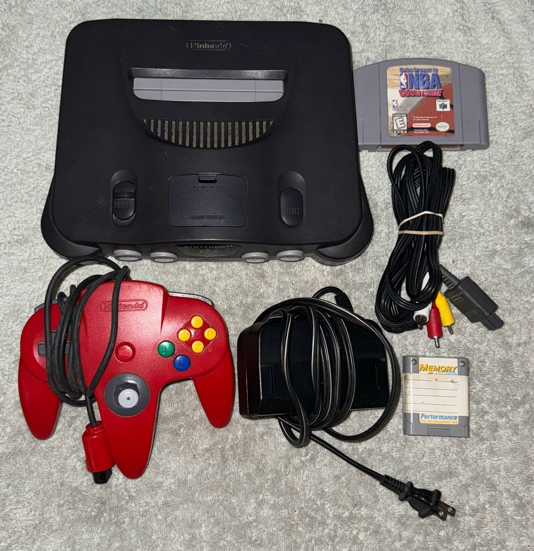 NINTENDO 64 N64 CONSOLE WITH VIDEO GAME CONTROLLER