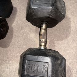 70lb Weight Dumbbell 
