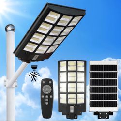 Brand New Solar Street Lights Outdoor，2800w Solar Street Light，Led Street Light，Ip66 Waterproof with Motion Sensor and Remote Control for Outdoor Stre