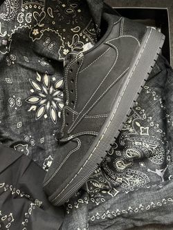 DS NEW SZ 11 AIR JORDAN 1 LOW TRAVIS SCOTT OG SP PHANTOM BLACK LOW OLIVE MOCHA 