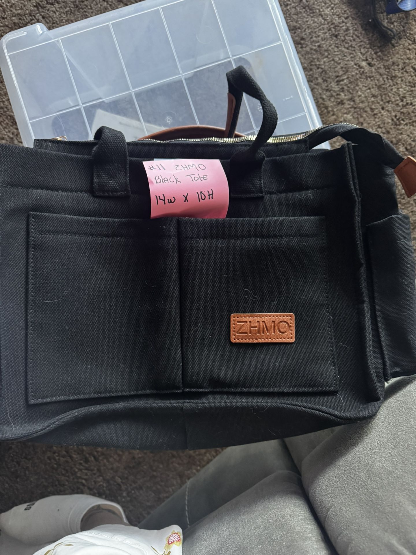 Black Tote Canvas Bag