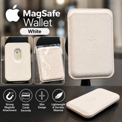 Apple MagSafe Leather Wallet White