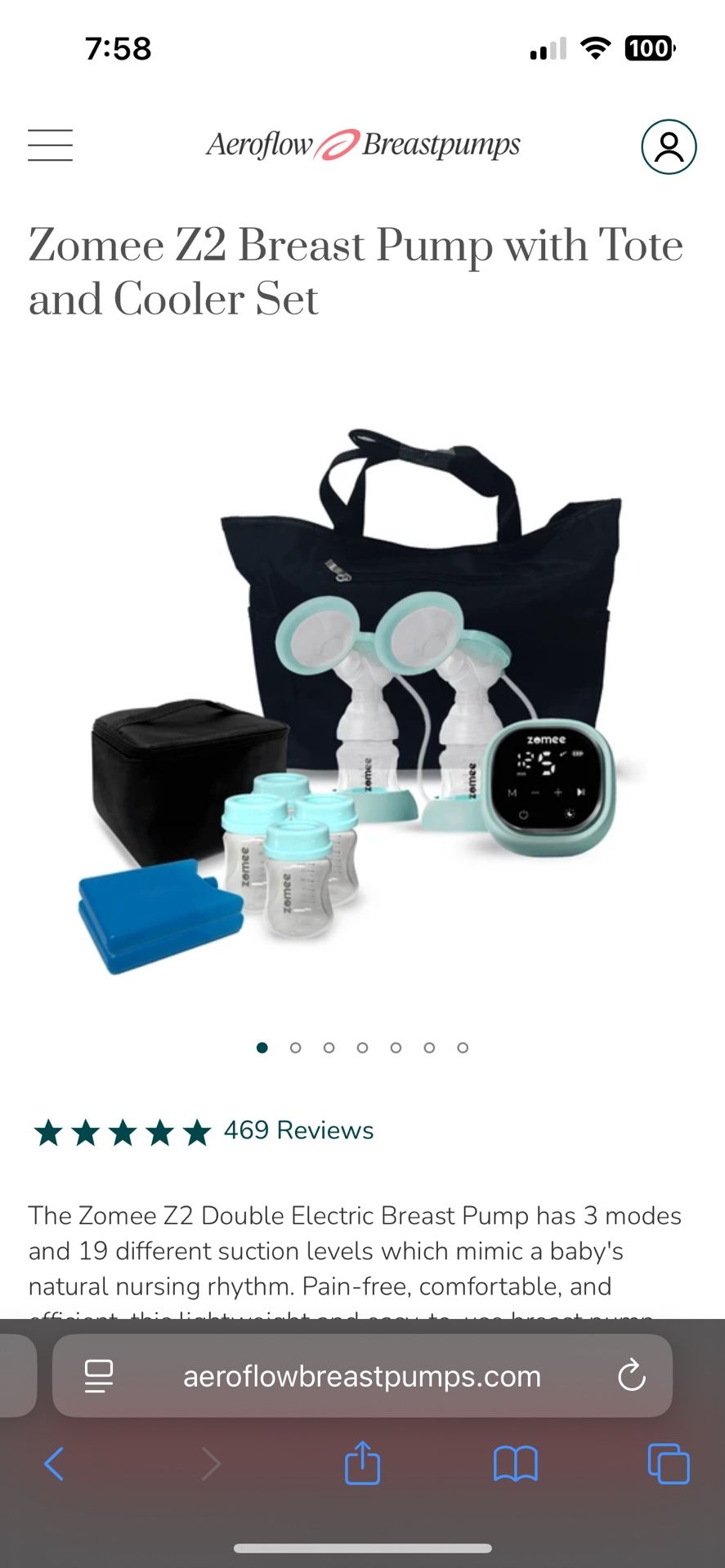 Zomee Breast Pump Electric