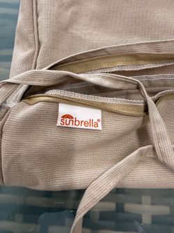 Sunbrella barstool cushion cover 14.5”Dx15”Wx2”H