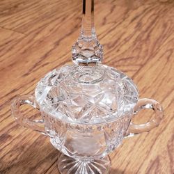Vintage Crystal Candy Dish !