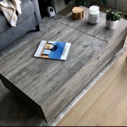 LIKE NEW Colten Lift Top Block Coffee Table with Storage 