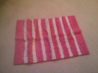 Rug rugs pink white striped