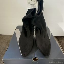 Worthington Black Heeled Boots