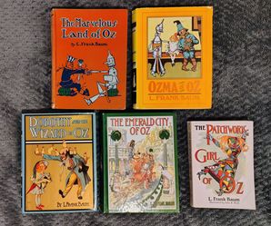 Wizard of Oz Books of Wonder Lot - 5 Vintage L. Frank Baum Books