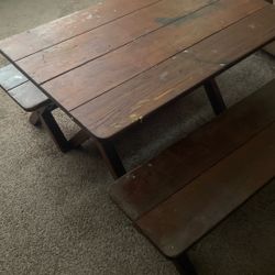Child Wood Table 