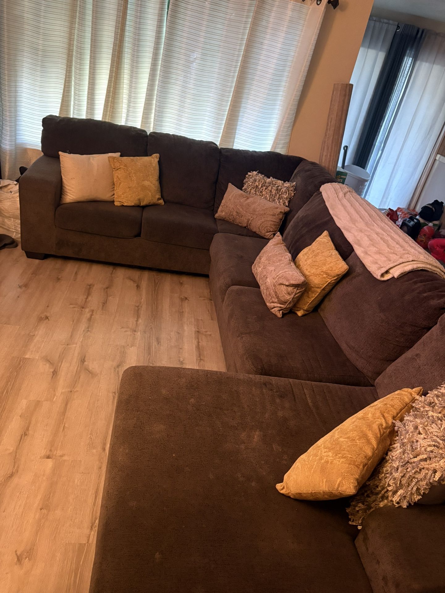 Large Grey 3 Piece Sectional 700 OBO