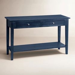 Brand New, In Box Blue Console Table