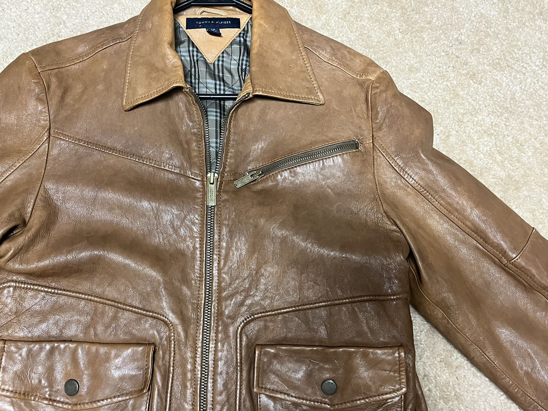 MENS Tommy Hilfiger Leather Jacket!