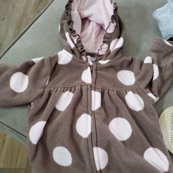 Fleece Zip Up Fleece, 3 Month